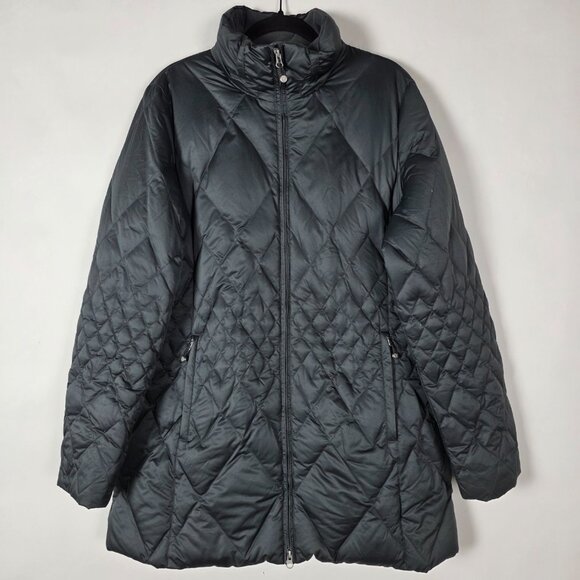 Eddie Bauer EB550 Goose Down Womens TXL Big & Tall Long Sleeve Full Zip Jacket - Picture 1 of 9